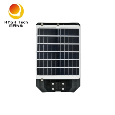 Luminária de rua LED solar integrada com painel solar de silício monocristalino e bateria LiFePO4 de 3,2V, 20W, com controle de luz e sensor de radar