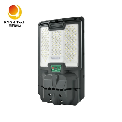Luminária de rua LED solar integrada com painel solar de silício monocristalino e bateria LiFePO4 de 3,2V, 20W, com controle de luz e sensor de radar