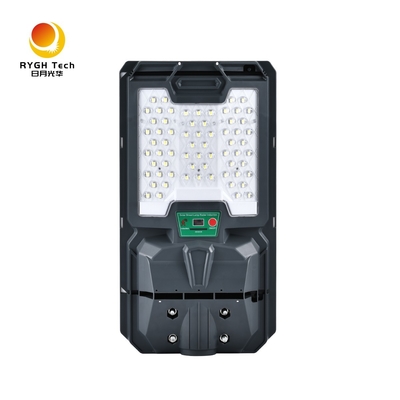 Luminária de Rua LED Solar com Sensor de Movimento Integrado Certificada CE IP65 para Uso Externo em Rodovias Corpo em ABS Fonte de Alimentação