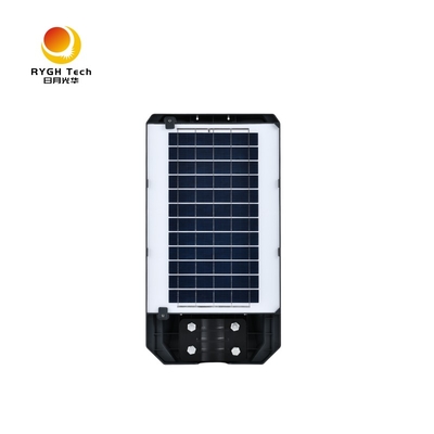 Luminária de Rua LED Solar com Sensor de Movimento Integrado Certificada CE IP65 para Uso Externo em Rodovias Corpo em ABS Fonte de Alimentação