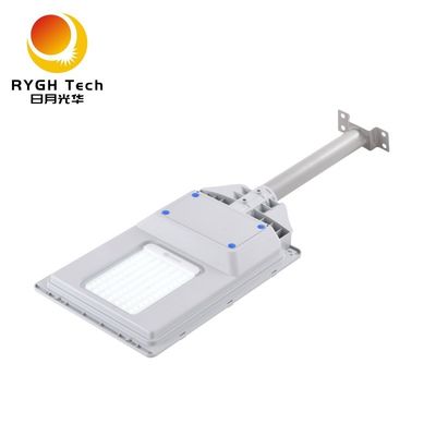 Luminária de Rua LED Solar Integrada 20W com Sensor Radar e Controle Remoto para Calçada, Pátio e Jardim - Iluminação LED para Estradas