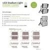 Iluminação exterior de alta luminosidade 1000W 1200W Luz de estádio LED