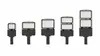 Luminárias de Rua Comerciais Shoebox LED Post Top para Estacionamento Rygh 100W