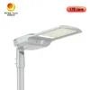 Iluminação pública de estradas ao ar livre Luzes LED IP66 Fotocelulária Lâmpada de caixa de sapatos Alumínio Polar Casamento 170lm/W Integrado 50W 100W 150W 200W LED Street Light