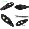 Garantia de 5 anos Cobra Head Outdoor 100W COB LED Street Lamp