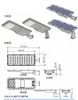 160lm/W Brilho All-in-One Solar Street Light 10W 20W Iluminação de Estrada LED