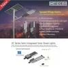 Iluminação pública rodoviária Modulo Bridgelux de 170lm/W Lâmpada de rua LED solar semi-integrada de 60W