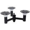 Luminária Solar de Jardim LED Integrada Externa de Três Cabeças 15W com Poste