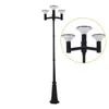 Luminária Pública de Paisagem com Poste Integrado, Topo, 15W, LED Solar, para Jardim