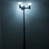 Luminária Pública de Paisagem com Poste Integrado, Topo, 15W, LED Solar, para Jardim