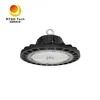 Iluminação Industrial 100W UFO Acabamento Preto Holofote High Bay
