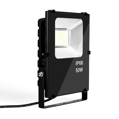 Aluminum+Tempered Glass Black housing 50w Driverless LED Flood light Housing