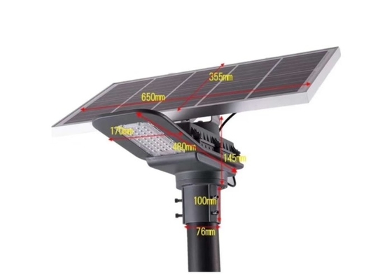 Controlo a distância posto solar da luz de rua do diodo emissor de luz dos lúmens altos exteriores