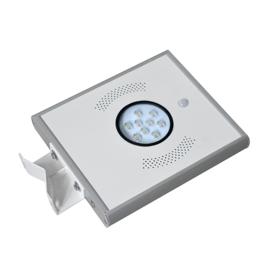 8 watts 120LM/W todo em um sensor de movimento solar da luz PIR do pátio da rua