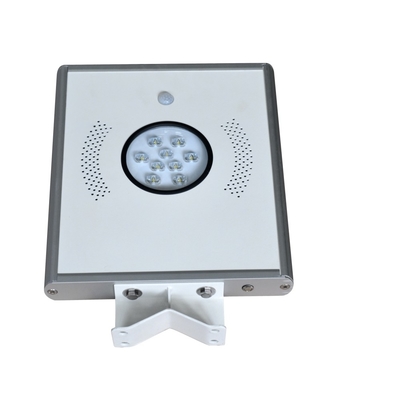 8 watts 120LM/W todo em um sensor de movimento solar da luz PIR do pátio da rua