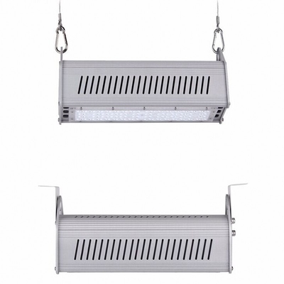 O lúmen alto 50w conduziu os dispositivos bondes altos lineares 130lm/w 353×144×115 milímetro da baía