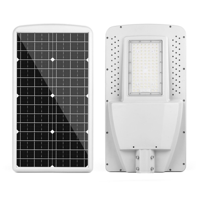 50W impermeável todo em um integrou a luz de rua solar 5200LM com Polo