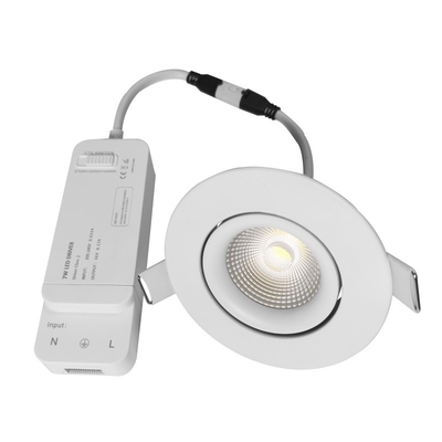 Diodo emissor de luz Downlights 8w de Smart do ângulo de feixe 38/60° que escurece/temperatura de cor ajustável