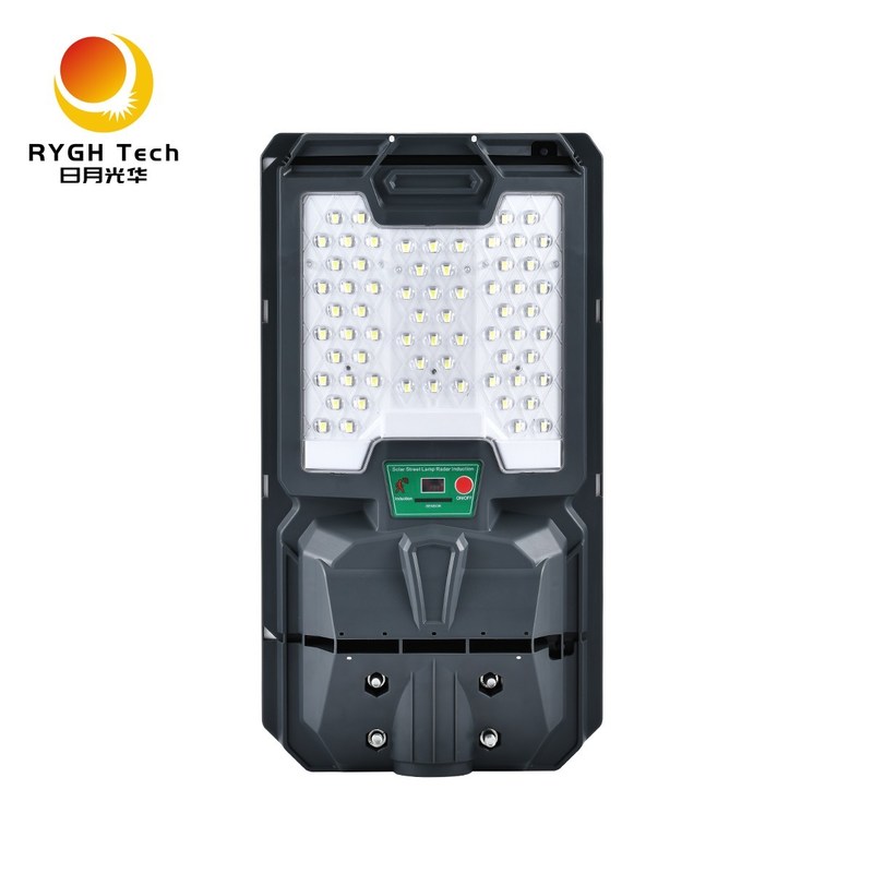 Chips LED de alta qualidade 5050 integrados Solar LED Street Light 10W Com Controle de Luz Indução de Radar de Controle Remoto