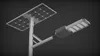Luminárias de Rua LED Solar 50W Externas Públicas Semi-Integradas IP65 à Prova D'água
