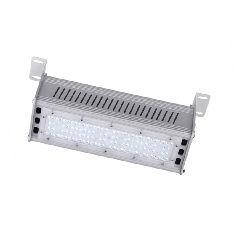 O lúmen alto 50w conduziu os dispositivos bondes altos lineares 130lm/w 353×144×115 milímetro da baía